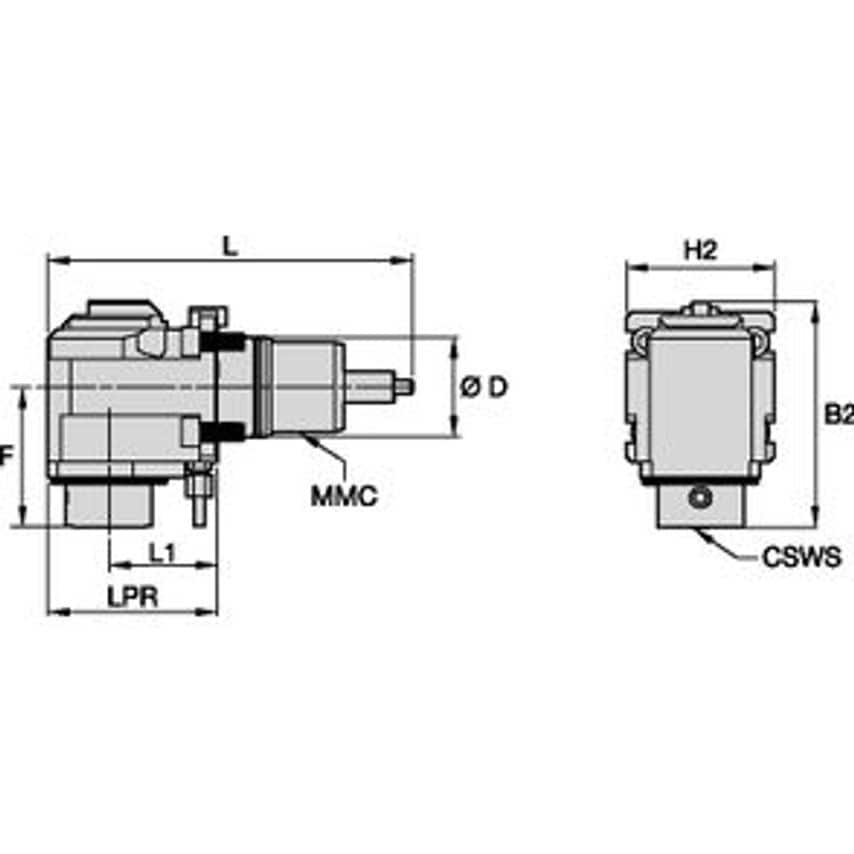 TACU031KM40DR61569464 Driven Tool Radial MMC031 X KM