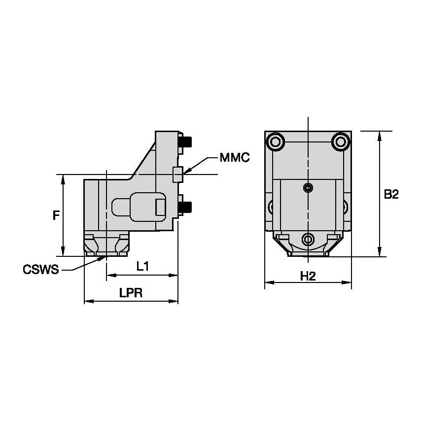 TACU035KM40SR60945566 Static Tool Radial MMC035 X KM