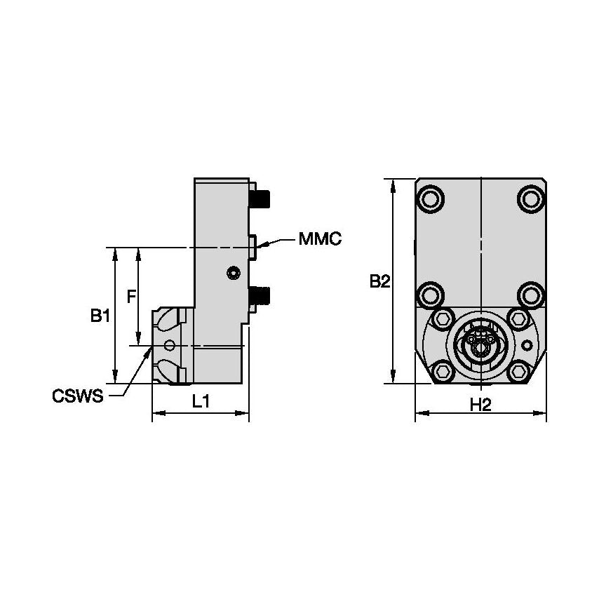 TACU036KM50SA60945573 Static Tool Axial MMC036 KM50