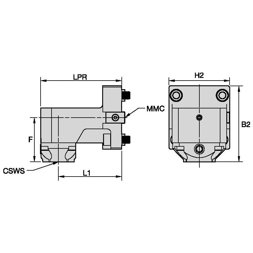 TACU036KM50SR60945574 Static Tool Radial MMC036 KM50