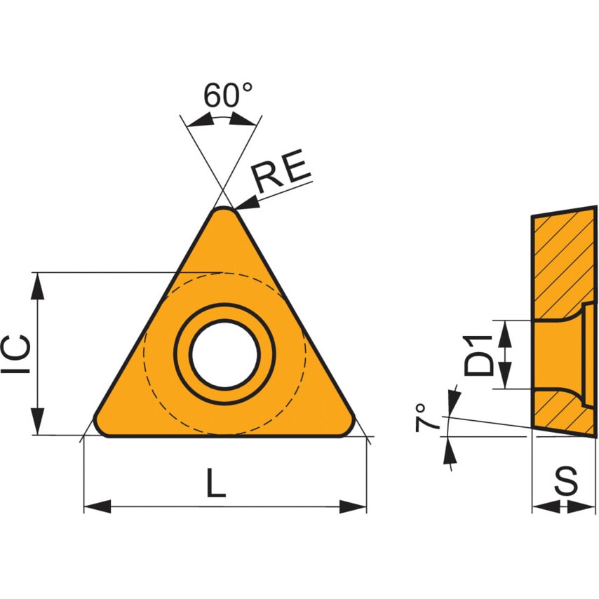 TCMT 06T104E-FF2 T9415 Turning Insert - Positive