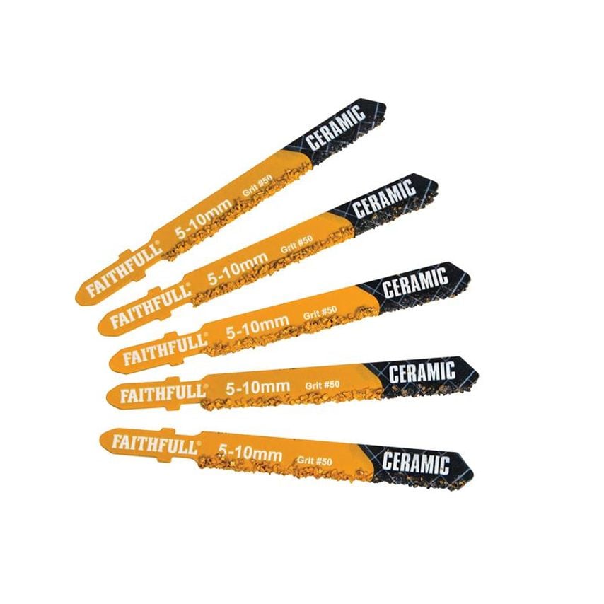 TCT Riff Tile Cutting Jigsaw Blades Pack of 5 FAIJB150RIFF