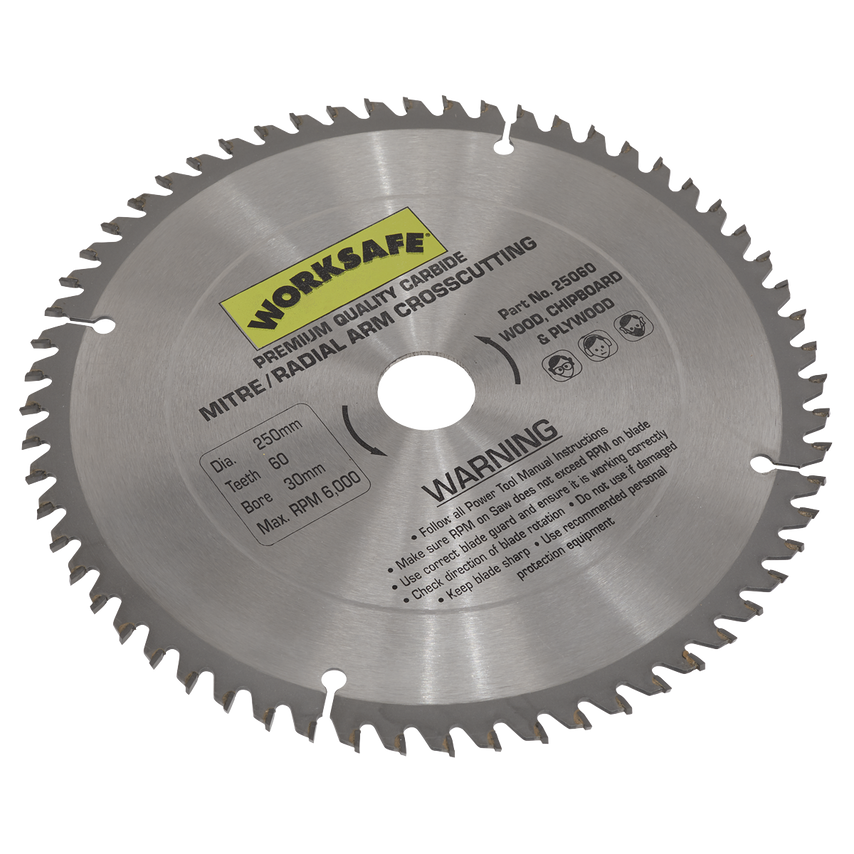 TCT Saw Blade 250 x 30mm - 60TPU