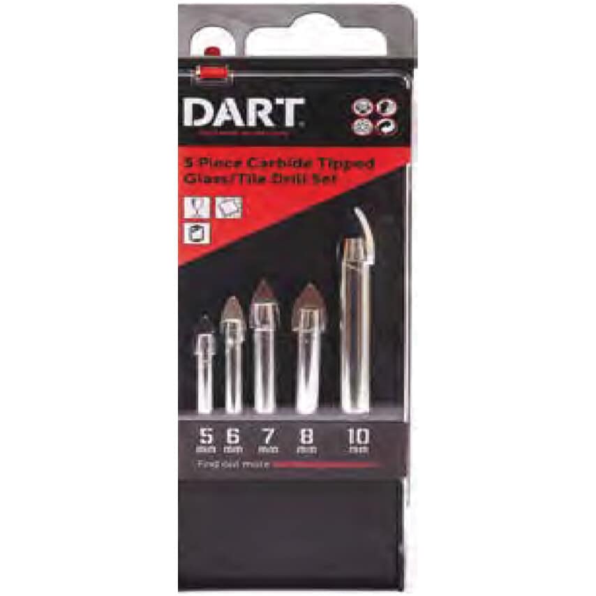 TDCSET5 Tile/Glass Drill Set - 5/6/7/8/10mm