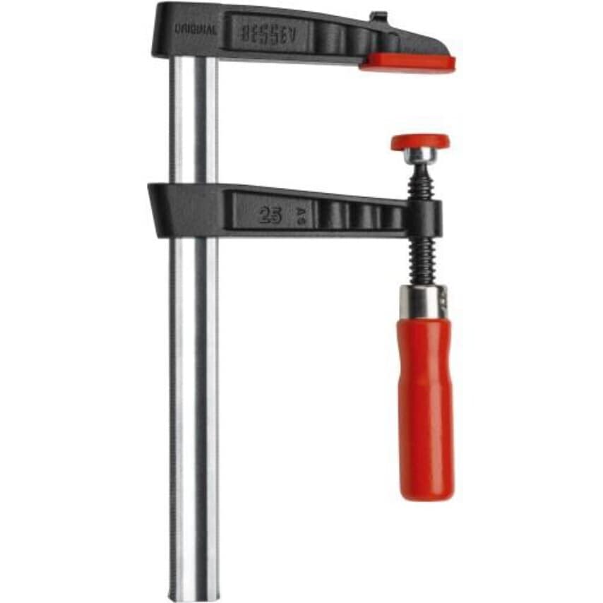 TG80S12 Malleable Cast Iron Screw Clamp TG 800/120 Wood Handle, BE100319