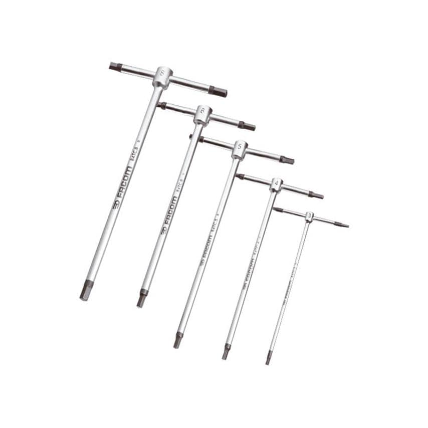 T-Handle Metric Hexagon Key Set, 5 Piece FCM84TCJE5