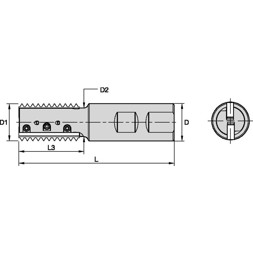 TM41D083L177Z1 TM41 Weldon Inch D=083 Z=1