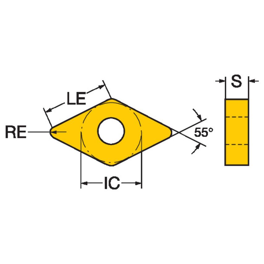 T-Max P Insert for Turning DNMG110408-PF1525
