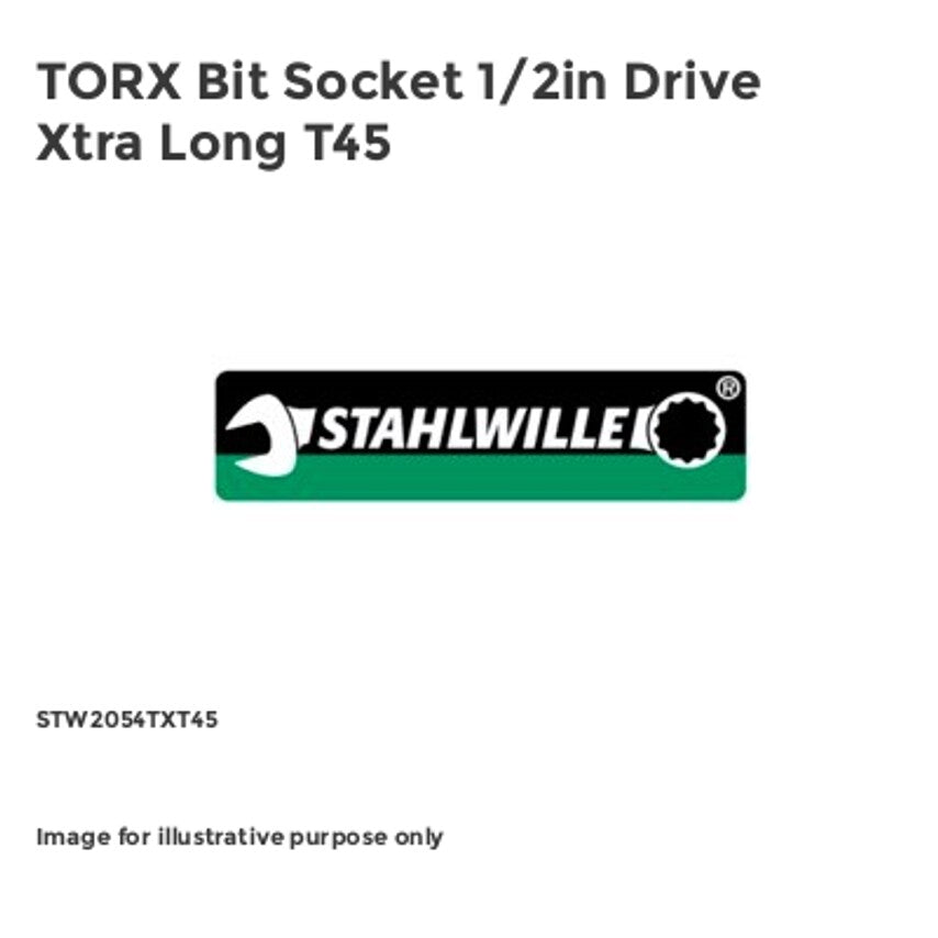 TORX Bit Socket 1/2in Drive Xtra Long T45 STW2054TXT45