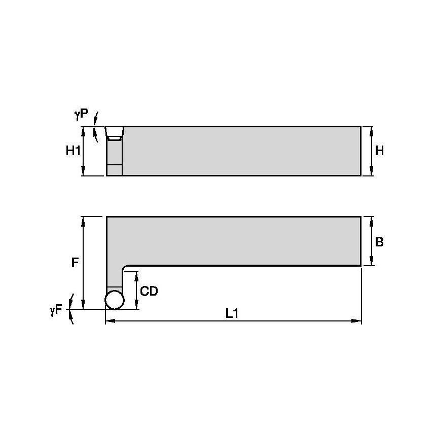TRHOR162D Top Notch Holder W1.00 L6.00