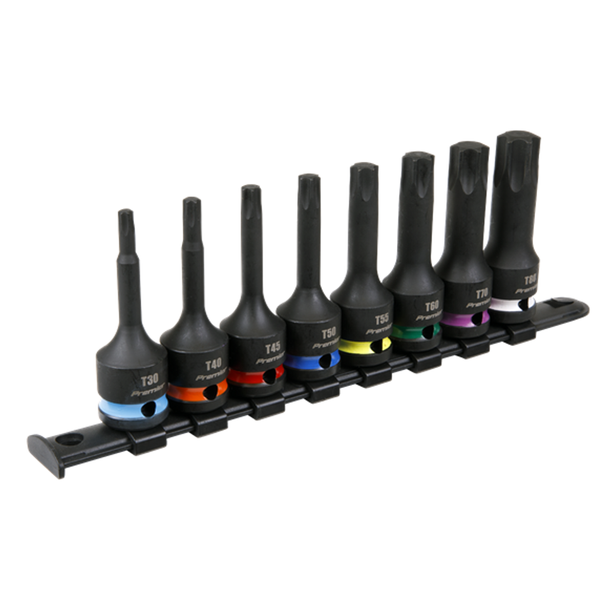 TRX-Star* Impact Socket Bit Set 8pc 1/2"Sq Drive - AK56002