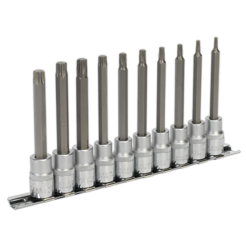 TRX-Star* Socket Bit Set10 Piece 3/8" Square Drive 100mm