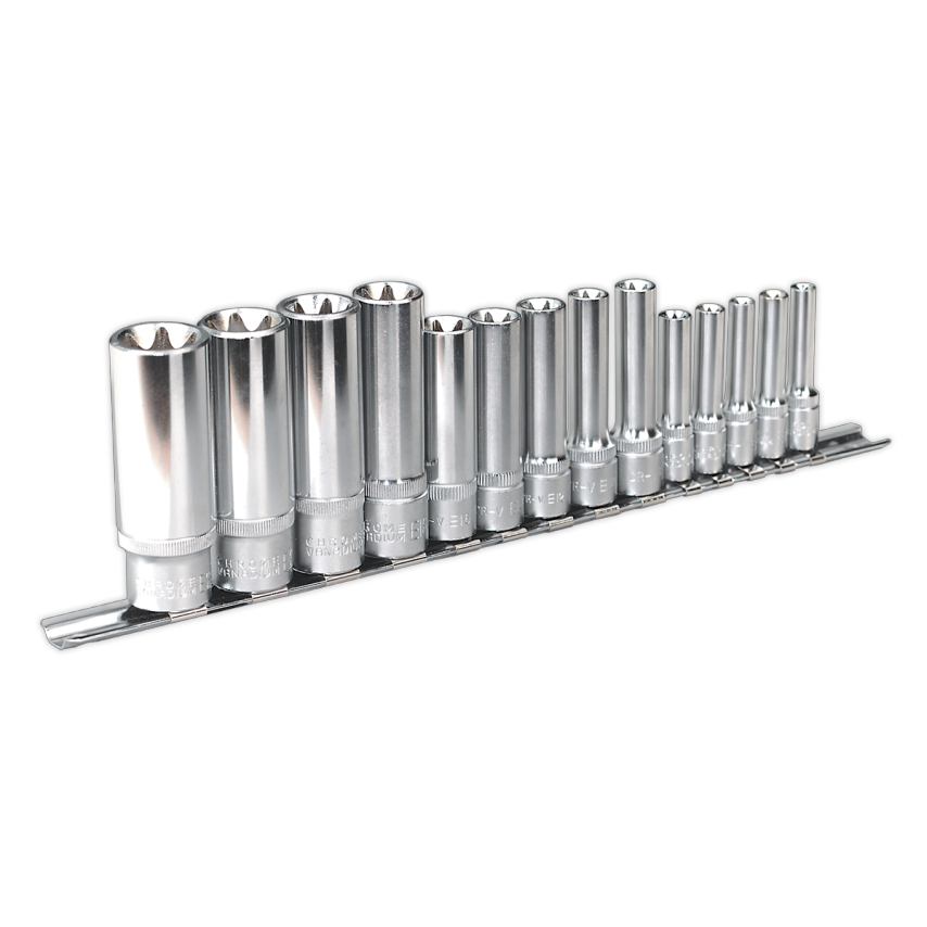 TRX-Star* Socket Set14 Piece Deep 1/4", 3/8" & 1/2" Square Drive E4-E24