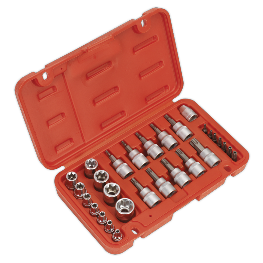 TRX-Star* Socket & Security Bit Set29 Piece 1/4" Square & 3/8" Square Drive