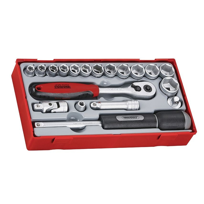 TT3819 Regular Metric Socket Set, 19 Piece - 3/8in Drive TENTT3819