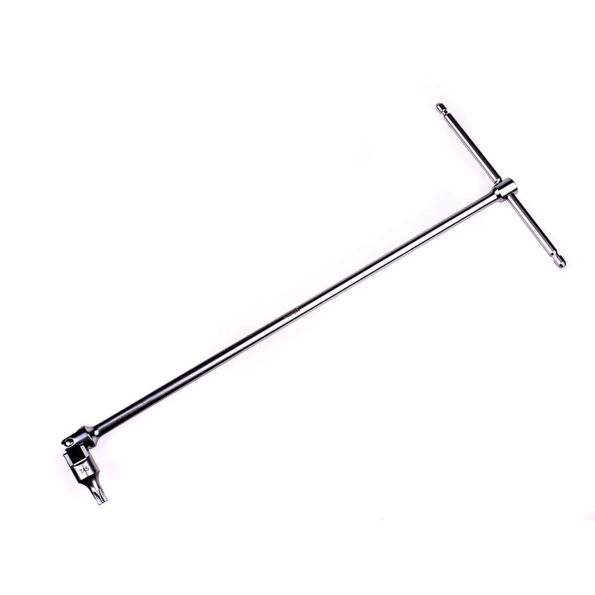 TT4571 T45 Torx/Star T Bar Extension Wrench Extra Reach Universal Joint Sliding