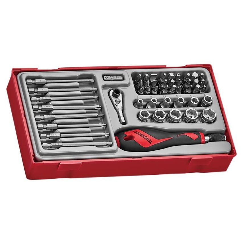 TTMDQ49 Bit & Quick Chuck Driver Set, 49 Piece - 1/4in Drive TENTTMDQ49