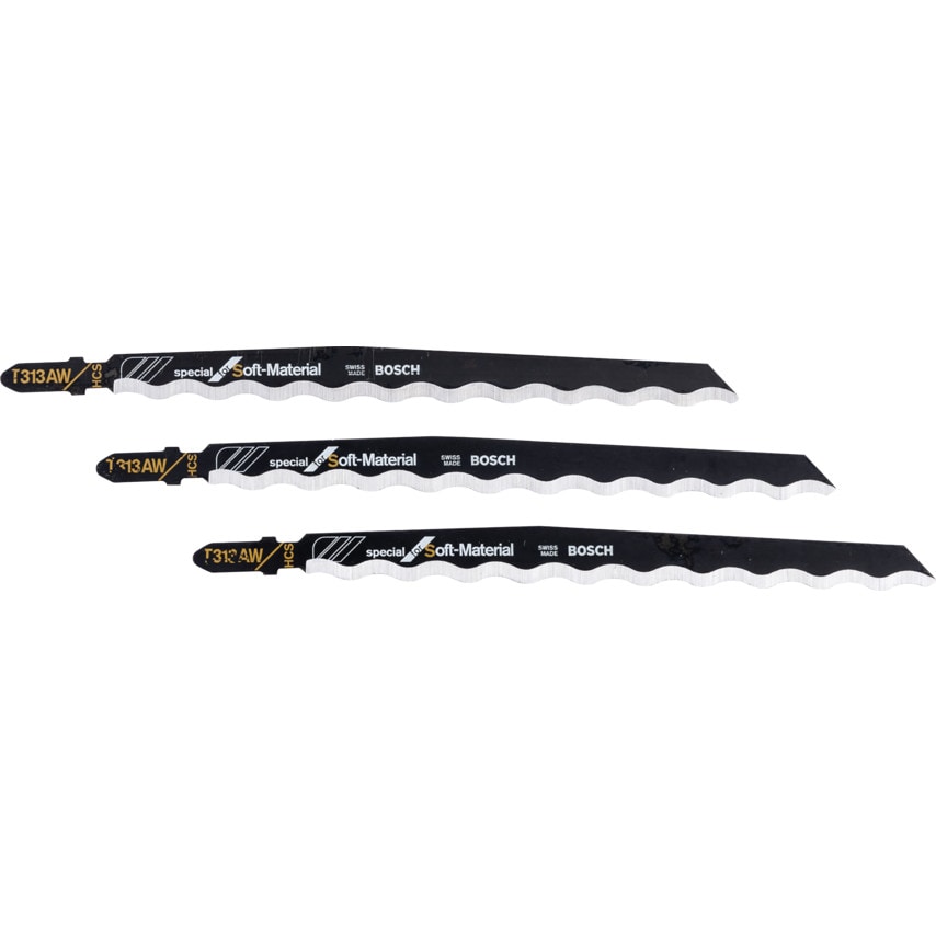 T 313 AW Special for Soft Material Jigsaw Blades - PQ-3