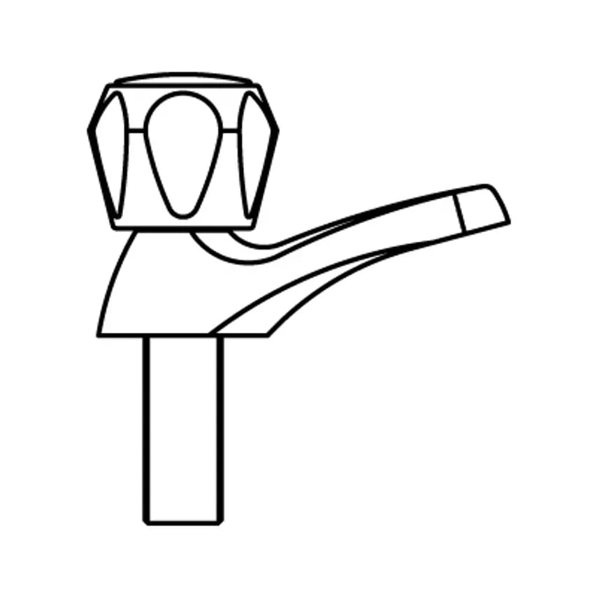 Tap Universal Hot or Cold 15mm Chrome Plated