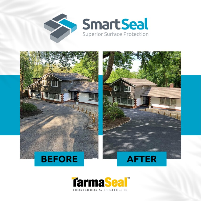 Tarmac Restorer sealer replaces lost resin and colour Black 5 Liter Pack of 3