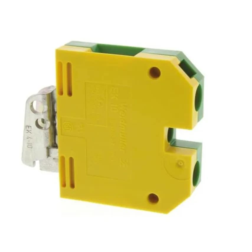 Terminal EK 10 Screw Connection 10mm Yellow Green