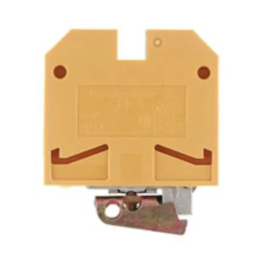 Terminal EK 4 Screw Connection 4mm Yellow Green