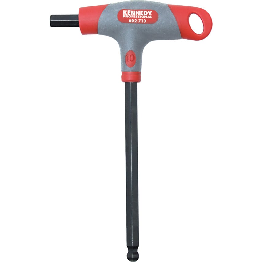 T-handled Hexagon Key Ball Driver 10mm x 205mm