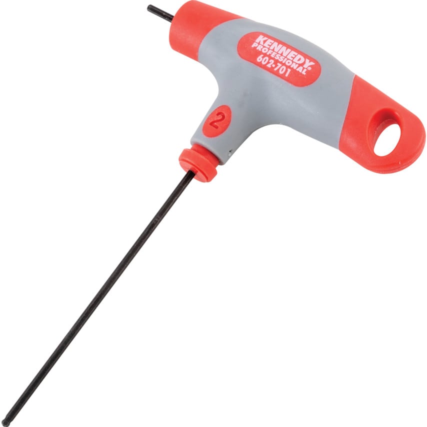 T-handled Hexagon Key Ball Driver 2mm x 130mm