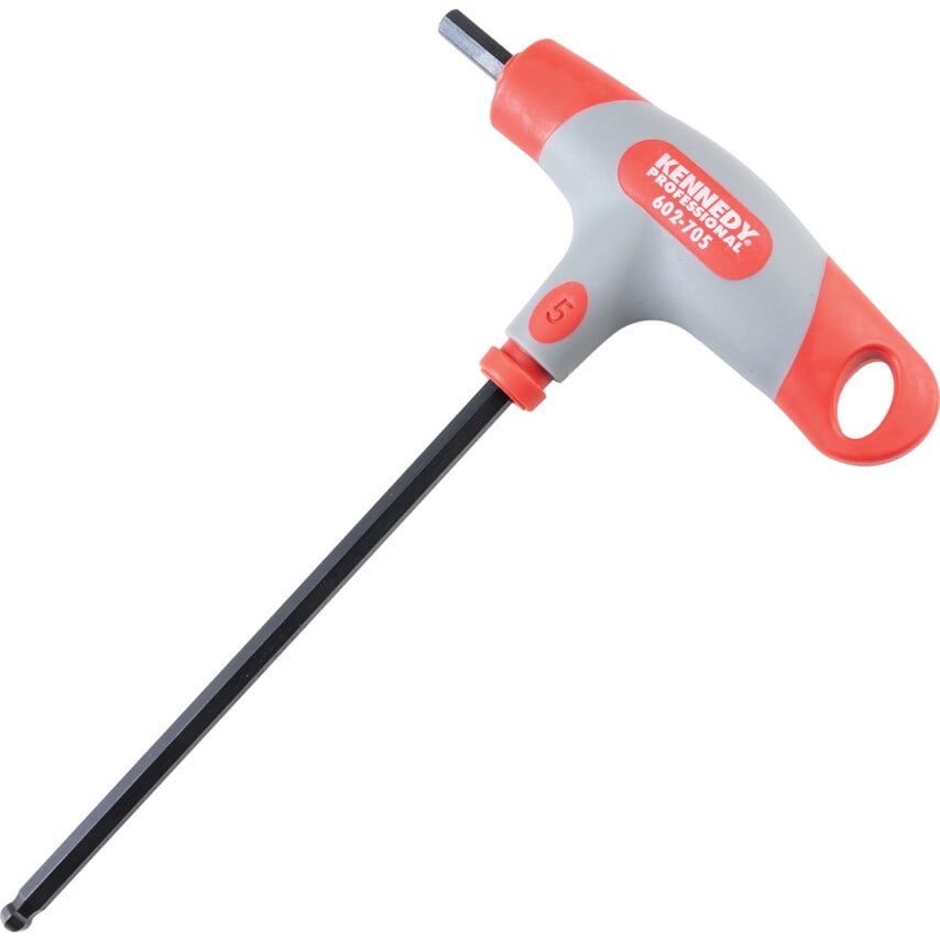 T-handled Hexagon Key Ball Driver 5mm x 175mm