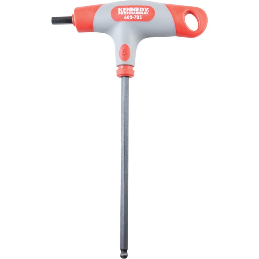 T-handled Hexagon Key Ball Driver 5mm x 175mm