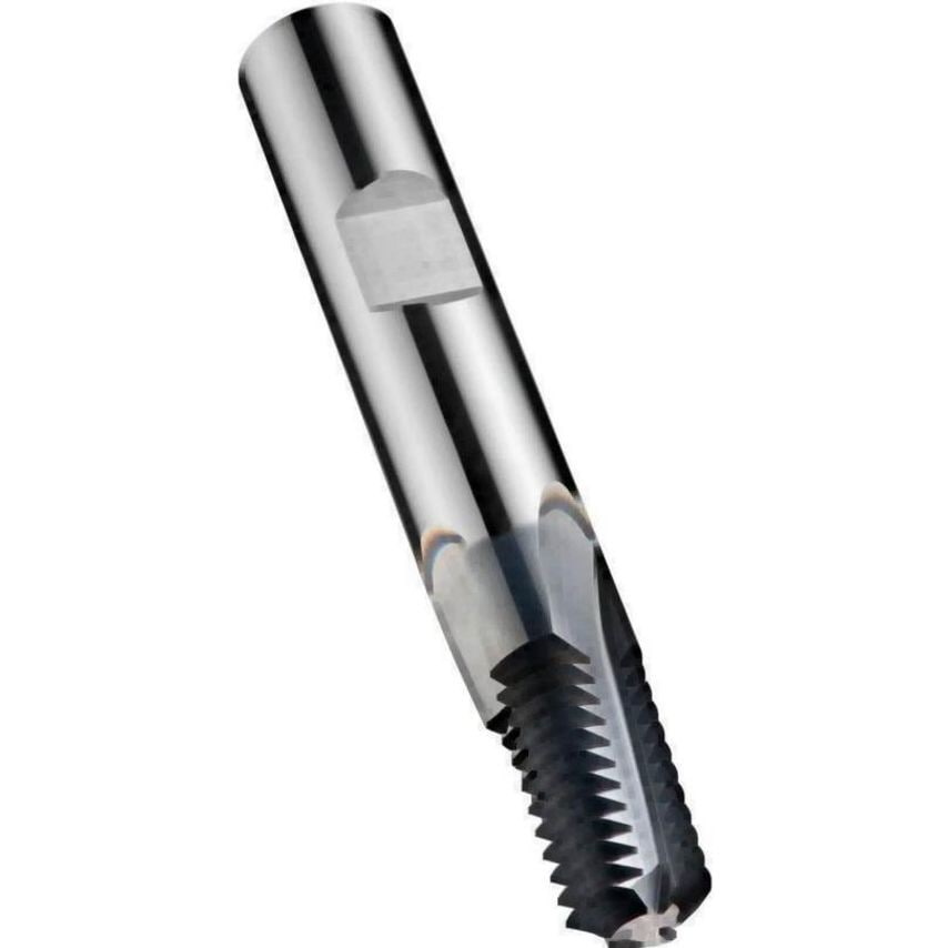 Thread Milling Cutter, Alcrona Pro, Npt, Spiral Flute 10 , Din 6535 Hb 1/2 inch 3/4 inch x 14