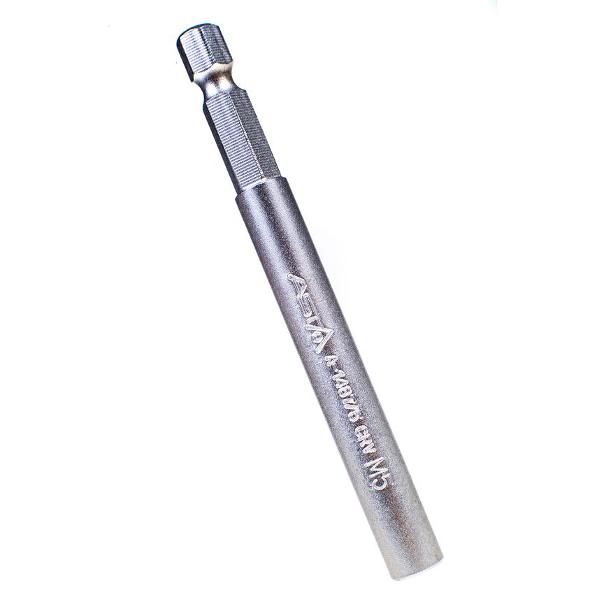Threaded Bit Holder M5 84mm Long 1/4'' Hex Drive Extension CRV Steel