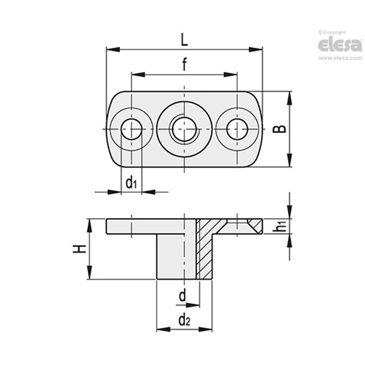 Threaded connection-LMTF-45-M6-16-ZN