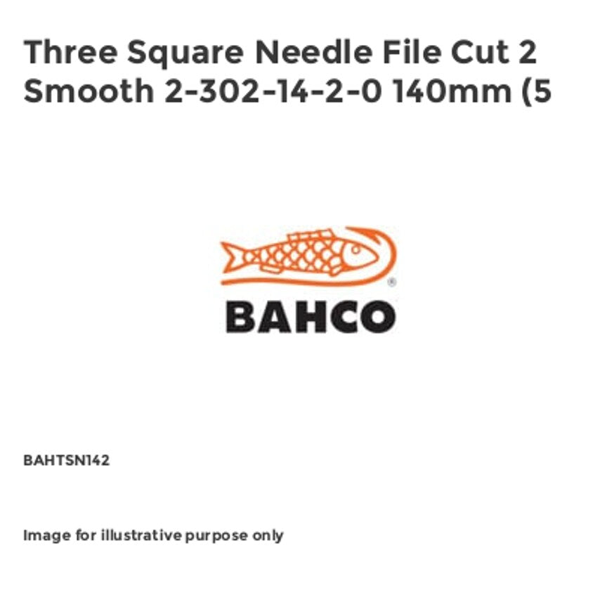 Three Square Needle File Cut 2 Smooth 2-302-14-2-0 140mm (5