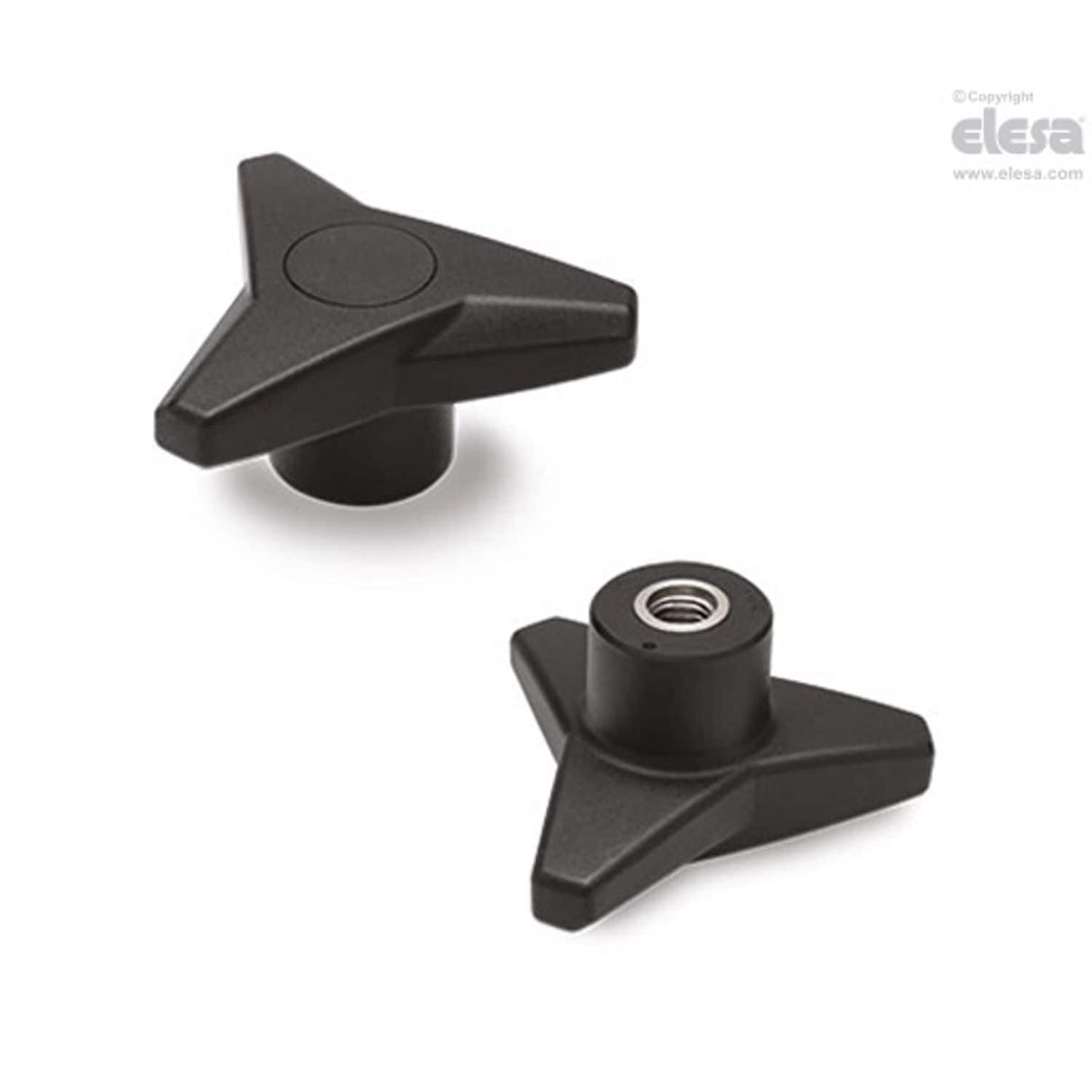 Three-arm knob-VB.839/80 SST-M10-C17 Green