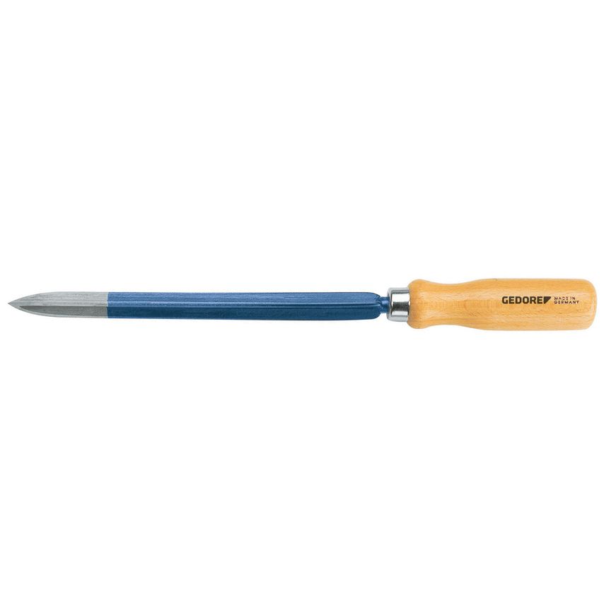 Three-edged hollow ground scraper
