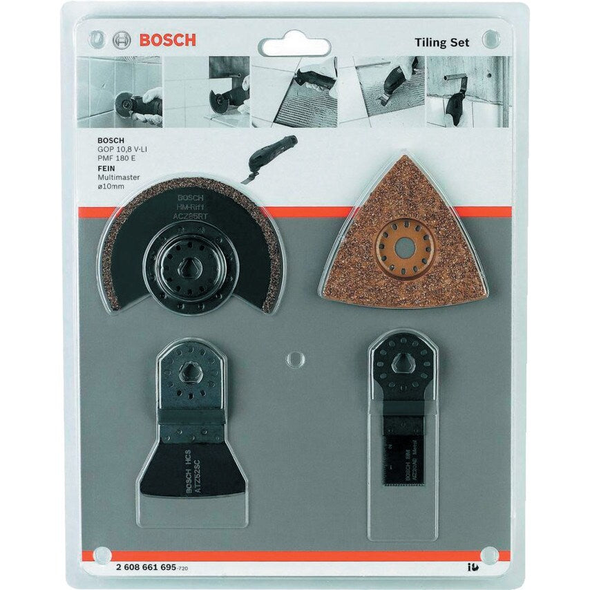 Tile Sets for Multi-tools, 4 Piece (2 608 661 695)