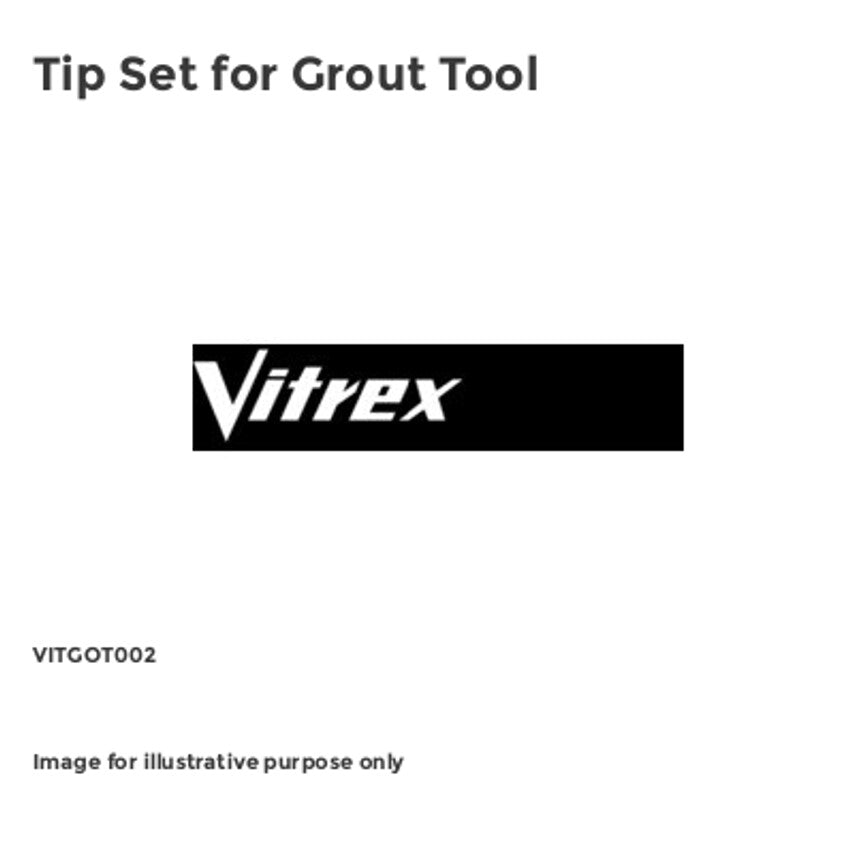 Tip Set for Grout Tool