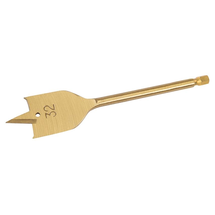 Titanium-Coated Flat Bit 32mm