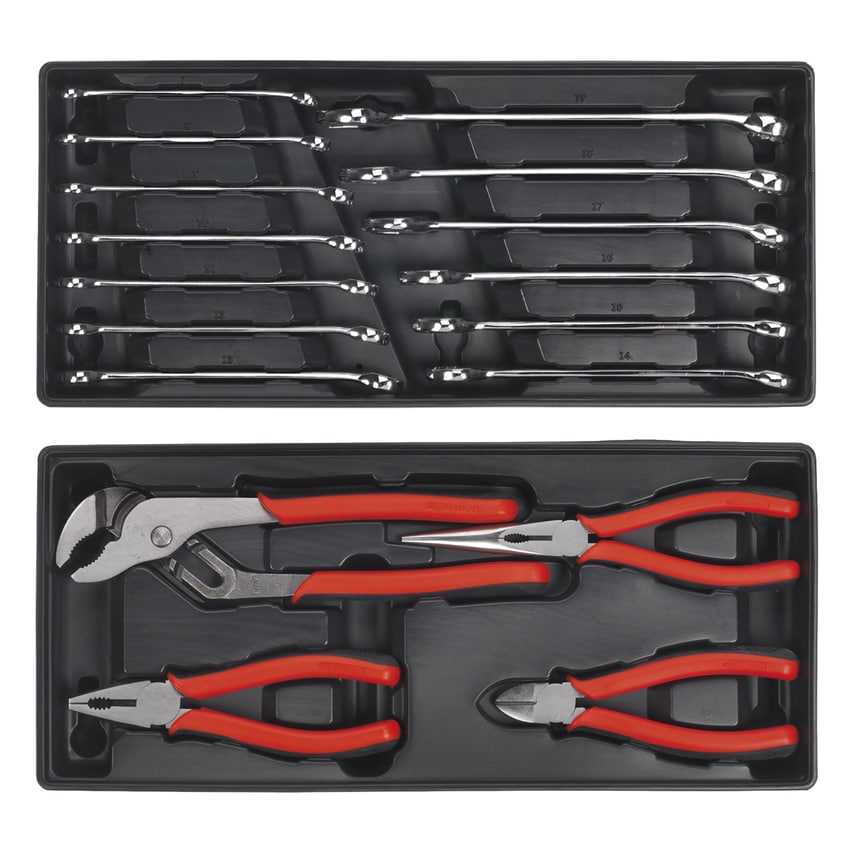 Tool Chest Combination 14 Drawer with Ball Bearing Slides - Blue & 1179PC Tool Kit