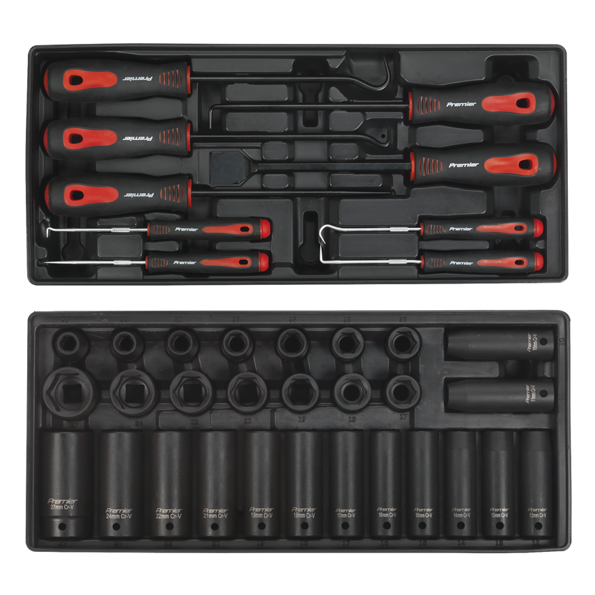 Tool Chest Combination 14 Drawer with Ball Bearing Slides - Blue & 1179PC Tool Kit