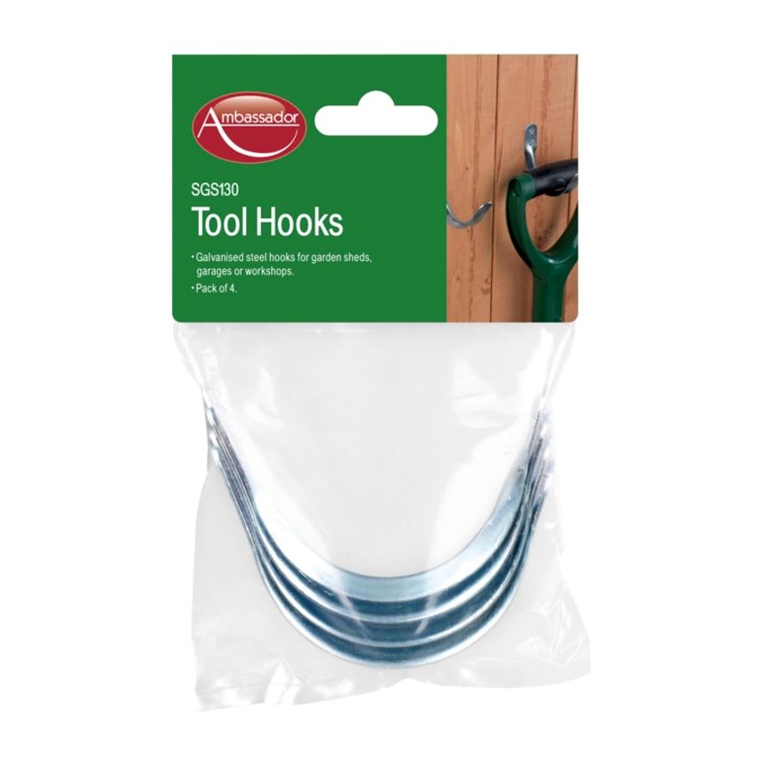 Tool Hooks Large Pack of 4
