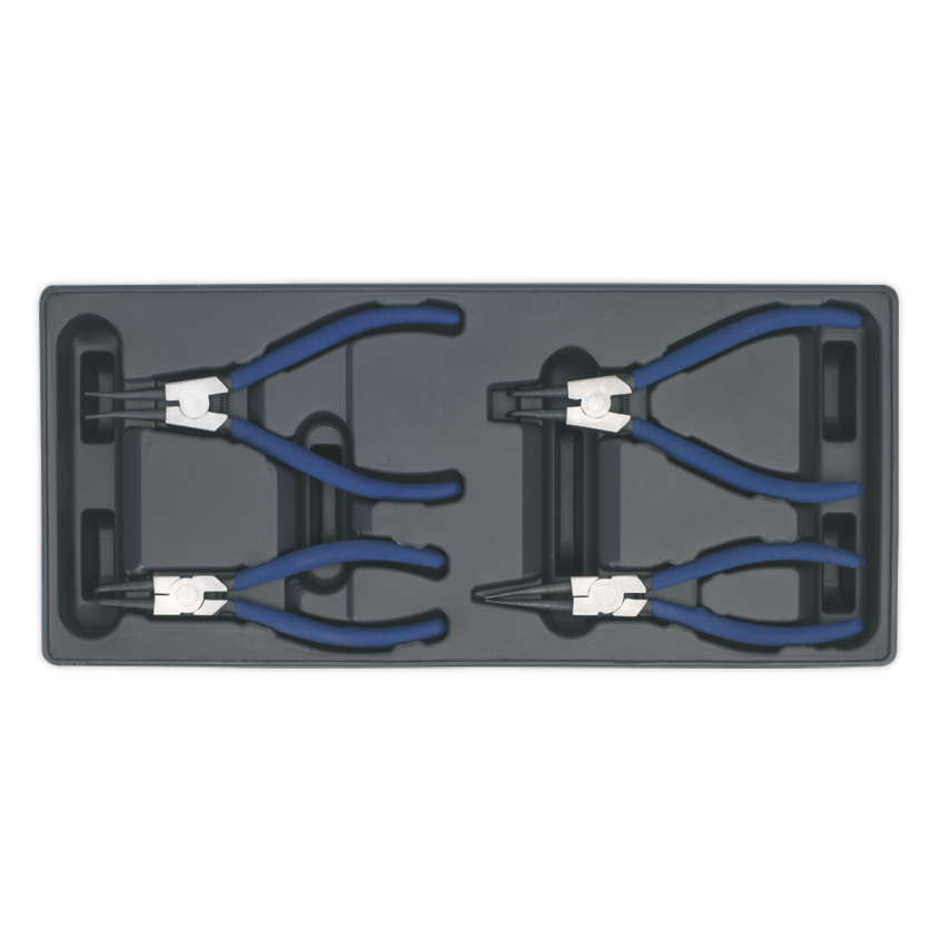 Tool Tray with Circlip Pliers Set 4 Piece