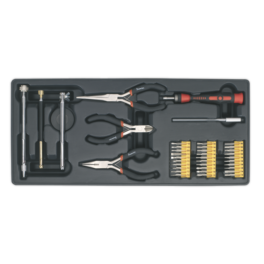 Tool Tray with Precision & Pick-up Tool Set 38 Piece