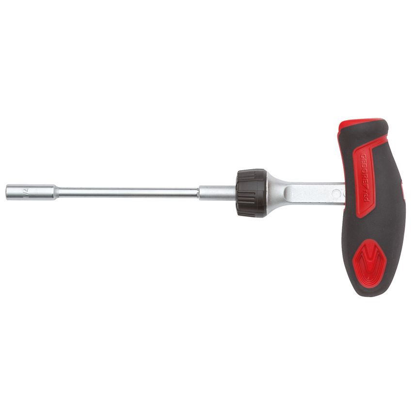 Tool set with T-handle ratchet 1/4 37pcs