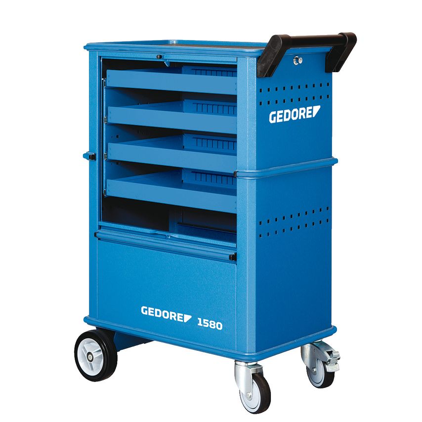 Tool trolley with 4 drawers