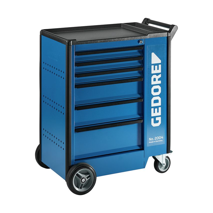 Tool trolley with 6 drawers