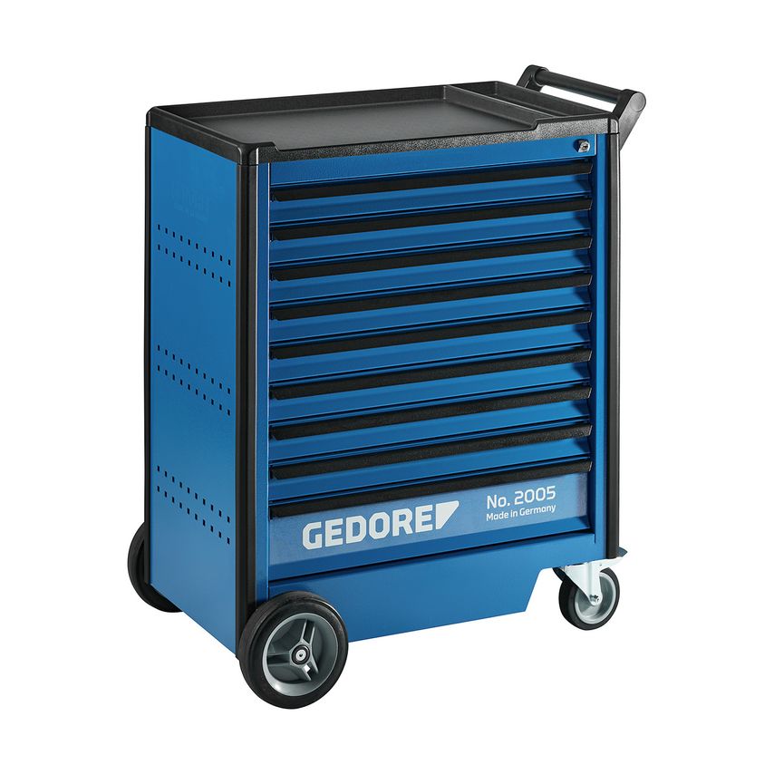 Tool trolley with 9 drawers