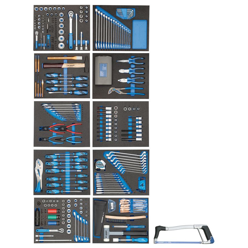 Tool trolley with assortment