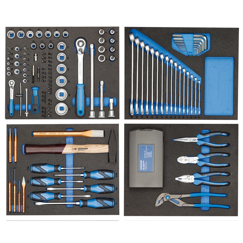 Tool trolley with assortment